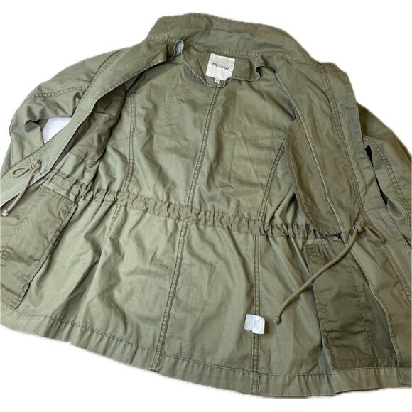 MADEWELL Fleet Utility Military Desert Olive Green Womens Jacket XS - Picture 7 of 11